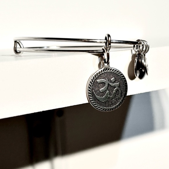 Alex & Ani Silver 2 Bracelet Bangle Set Retired - Picture 7 of 10